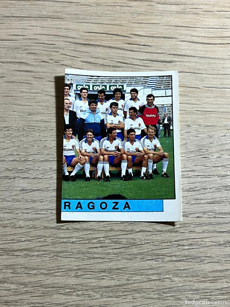 Cromos de f&uacute;tbol: 404 PLANTILLA ALINEACION ZARAGOZA LIGA FUTBOL 88 PANINI NUNCA PEGADO SIN PEGAR 1988