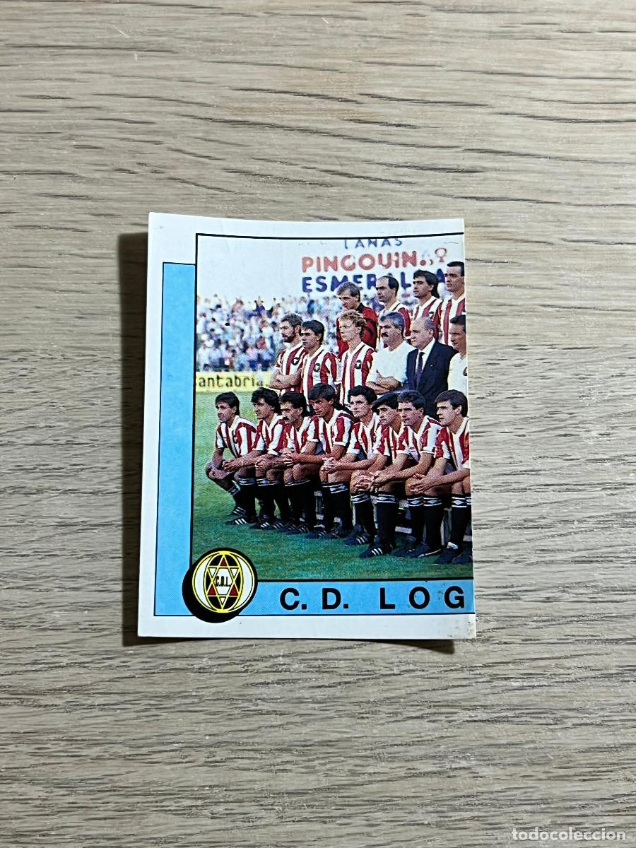 Cromos de f&uacute;tbol: 174 PLANTILLA ALINEACION LOGRO&Ntilde;ES LIGA FUTBOL 88 PANINI NUNCA PEGADO SIN PEGAR 1988