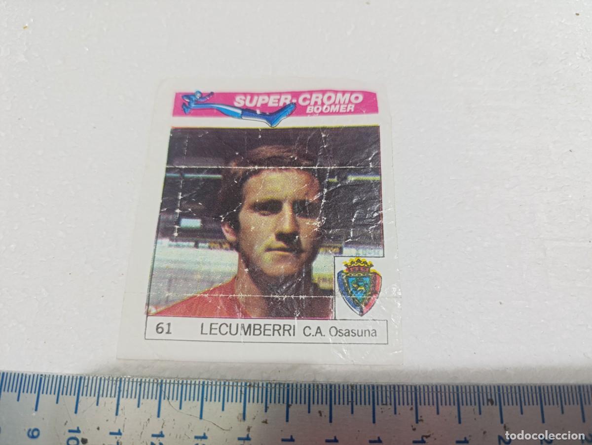Cromos de f&uacute;tbol: CROMO - LECUMBERRI - CHICLES BOOMER FUTBOL A&Ntilde;OS 80