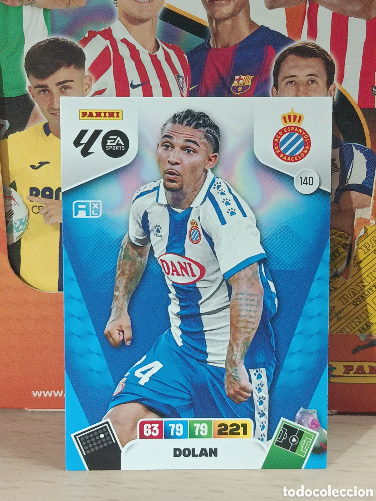 Cromos de f&uacute;tbol: DOLAN ESPA&Ntilde;OL ESPANYOL N&ordm; 140 LIGA ADRENALYN 25 26 2025 2026 PANINI