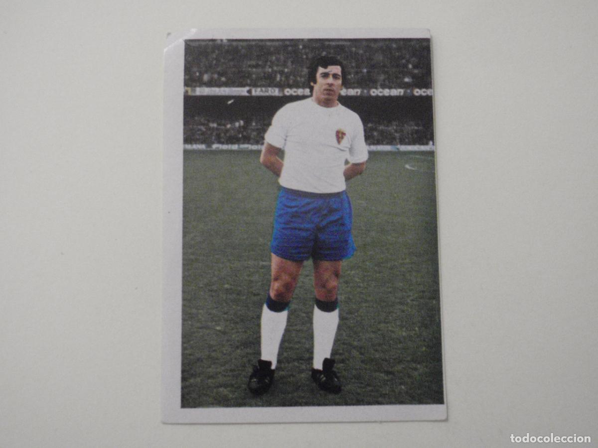 Figurine di Calcio: Cromo futbol DU&Ntilde;ABEITIA - Real Zaragoza. CAMPEONATO LIGA 1975 1976 Editorial FHER. 75 76