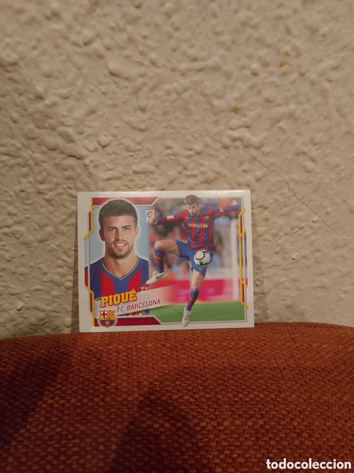Cromos de f&uacute;tbol: Pique FC Barcelona 5 la liga este 10-11 2010 2011