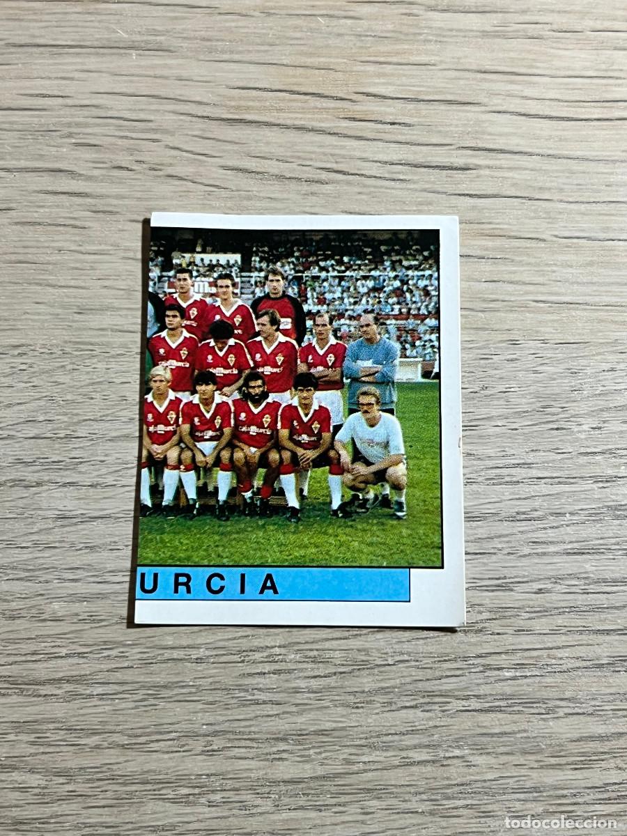 Cromos de f&uacute;tbol: 252 PLANTILLA ALINEACION MURCIA LIGA FUTBOL 88 PANINI NUNCA PEGADO SIN PEGAR 1988