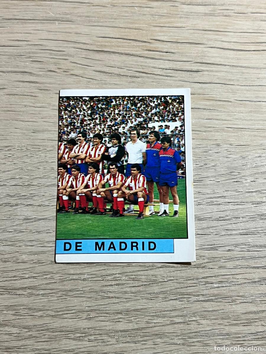 Cromos de f&uacute;tbol: 42 PLANTILLA ALINEACION ATLETICO DE MADRID LIGA FUTBOL 88 PANINI NUNCA PEGADO SIN PEGAR 1988