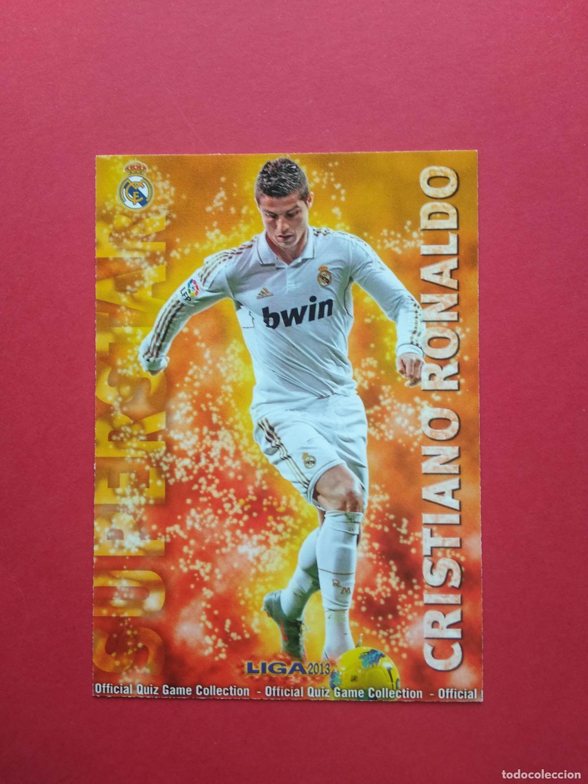Cromos de f&uacute;tbol: MUNDICROMO MC QUIZ GAME LIGA 12 13 2012 2013 CROMO N&ordm; 0027 27 CRISTIANO RONALDO REAL MADRID