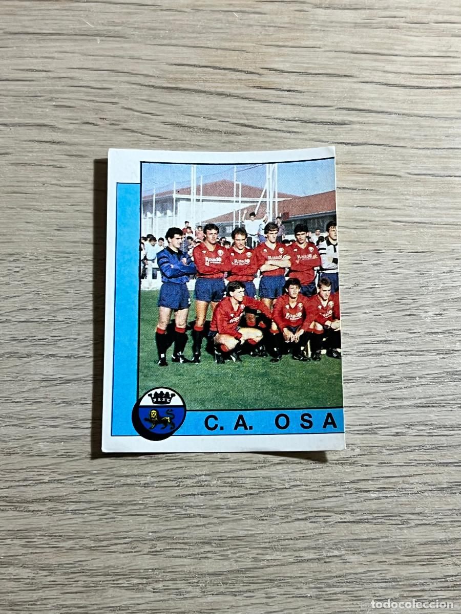 Cromos de f&uacute;tbol: 270 PLANTILLA ALINEACION OSASUNA LIGA FUTBOL 88 PANINI NUNCA PEGADO SIN PEGAR 1988