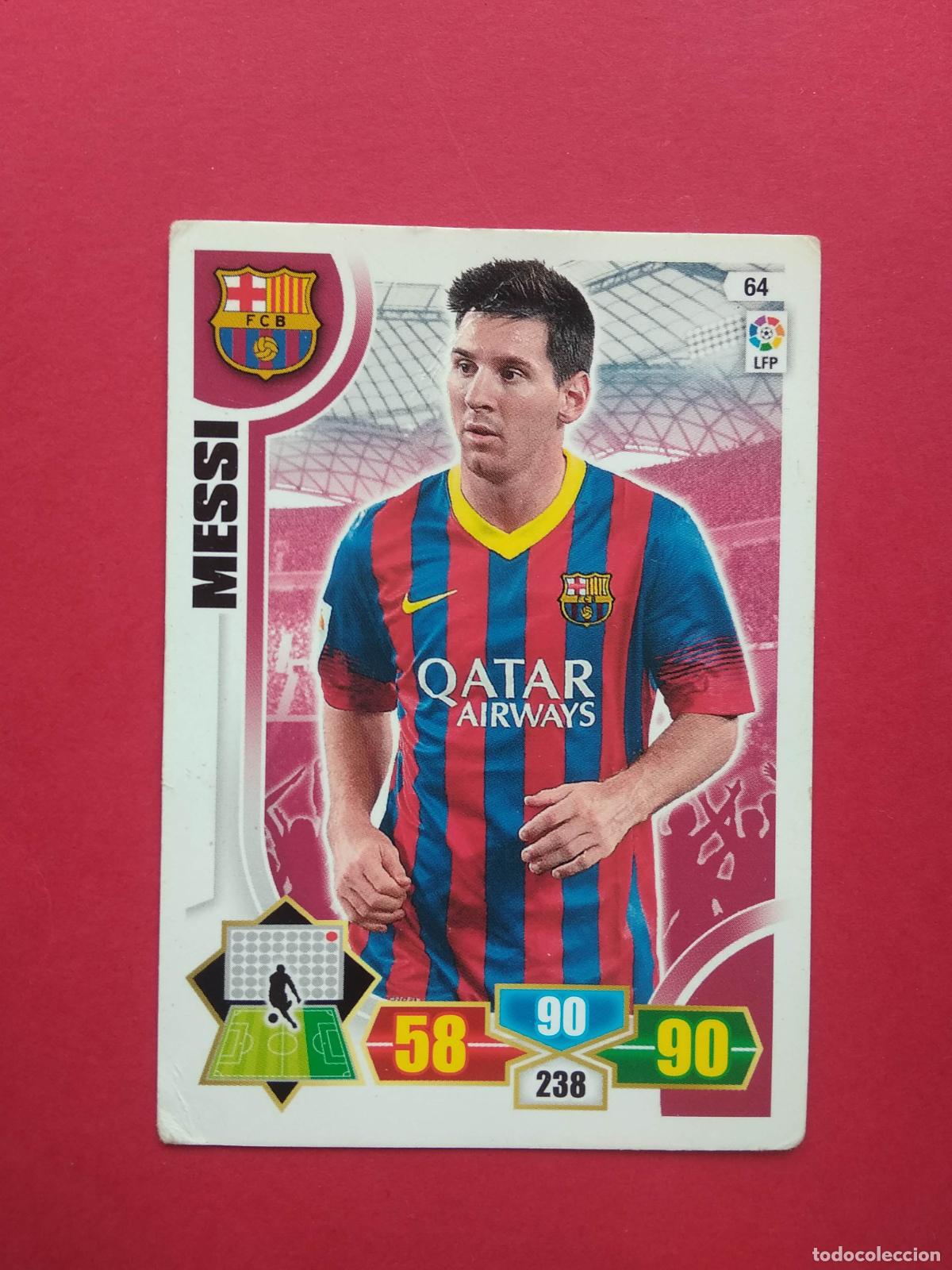 Cromos de f&uacute;tbol: PANINI ADRENALYN LIGA 13 14 2013 2014 CROMO N&ordm; 64 MESSI BARCELONA