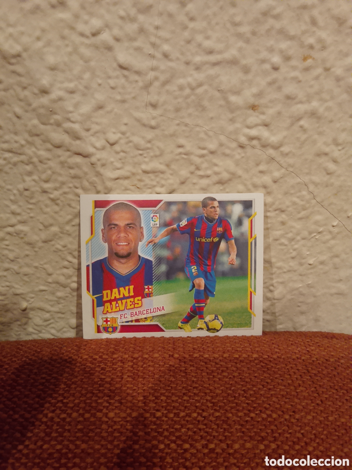 Cromos de f&uacute;tbol: Dani Alves FC Barcelona 3 la liga este 10-11 2010 2011