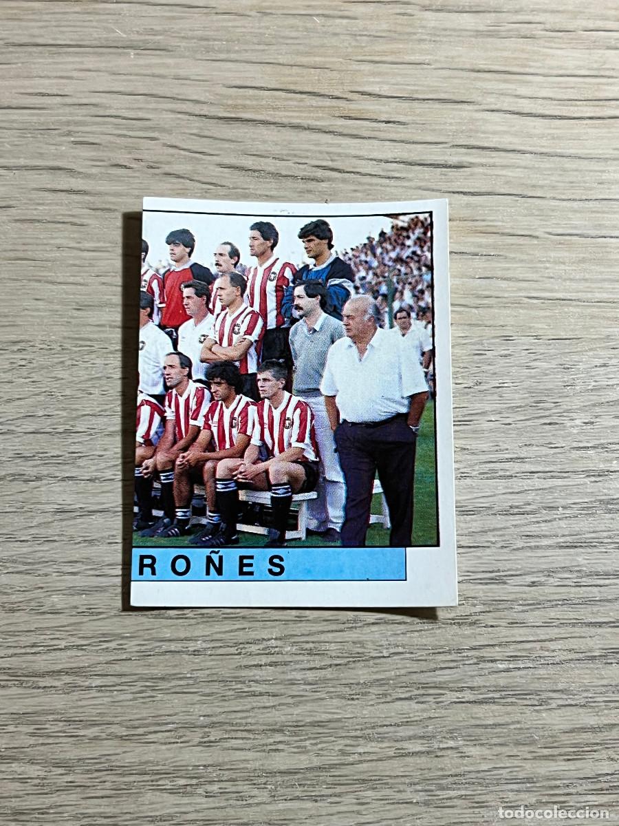 Cromos de f&uacute;tbol: 175 PLANTILLA ALINEACION LOGRO&Ntilde;ES LIGA FUTBOL 88 PANINI NUNCA PEGADO SIN PEGAR 1988
