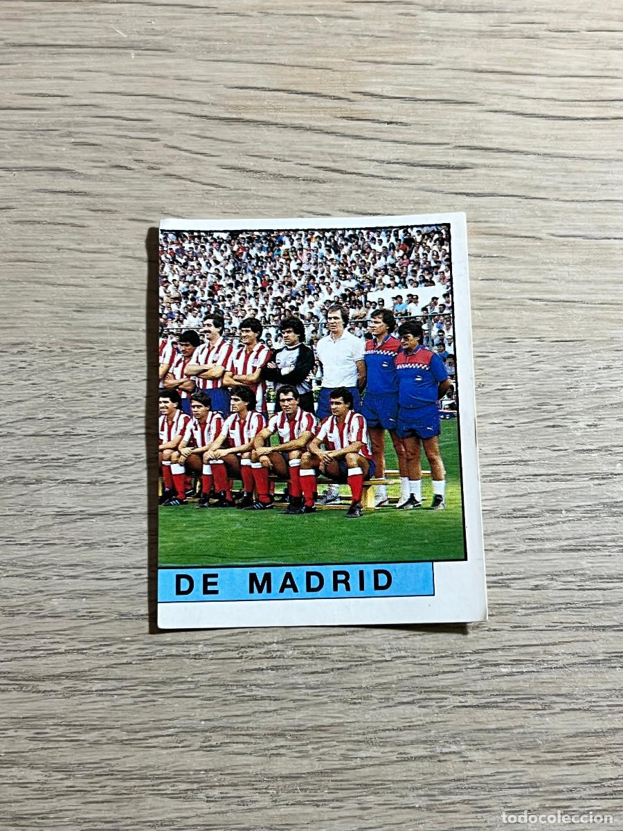 Cromos de f&uacute;tbol: 42 PLANTILLA ALINEACION ATLETICO DE MADRID LIGA FUTBOL 88 PANINI NUNCA PEGADO SIN PEGAR 1988
