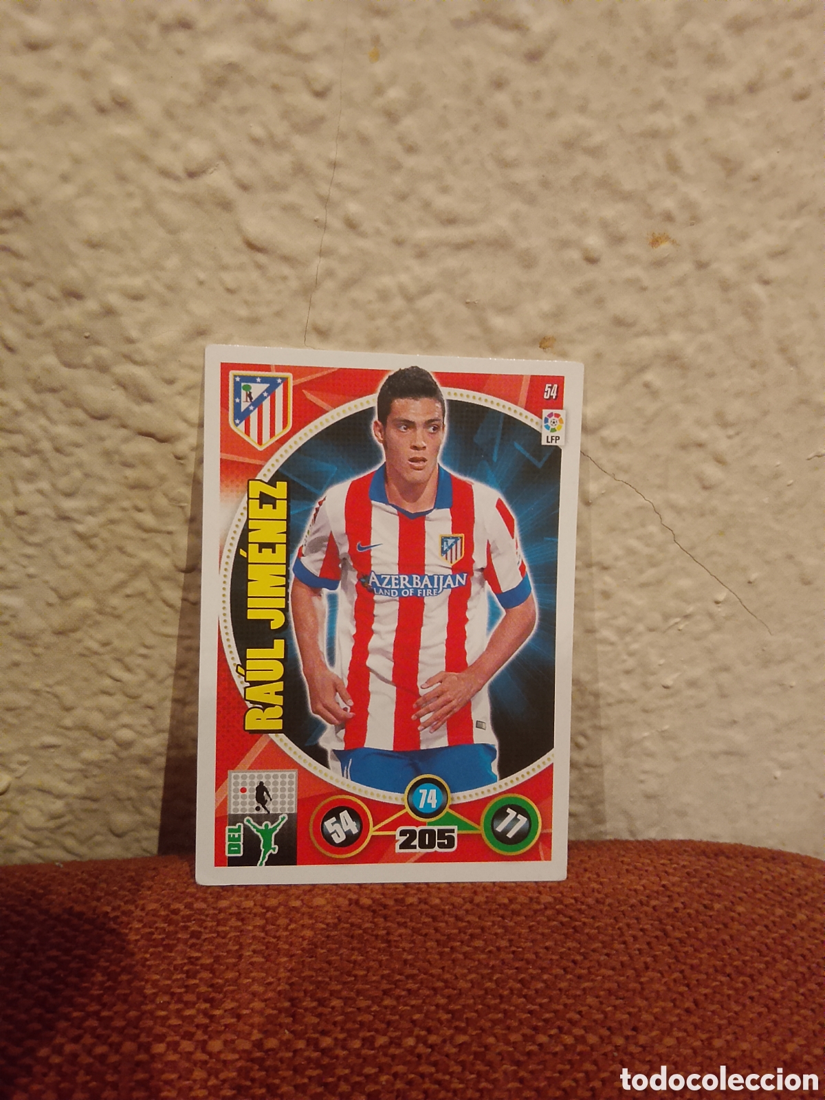 Cromos de f&uacute;tbol: Ra&uacute;l Jim&eacute;nez atl&eacute;tico De Madrid 54 Adrenalyn XL 14/15 2014 2015