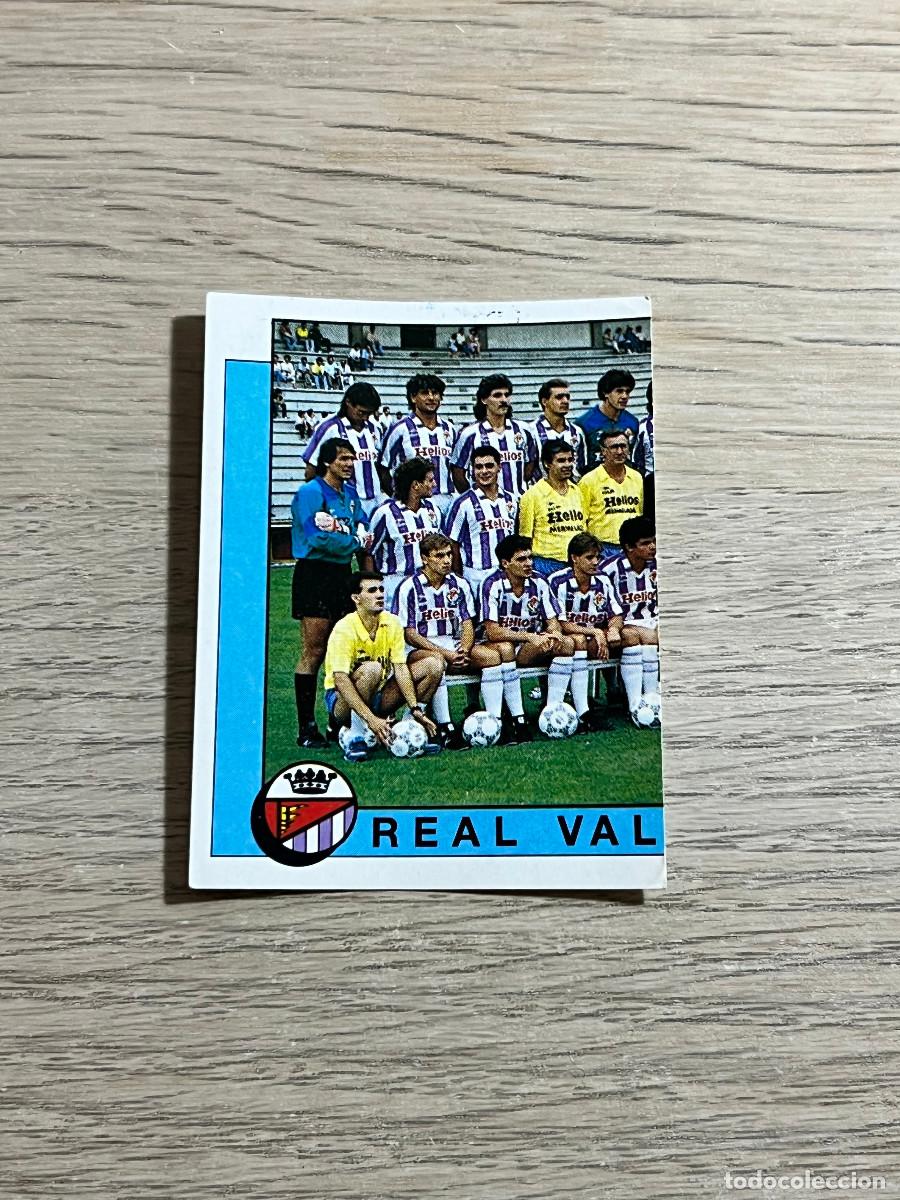 Cromos de f&uacute;tbol: 384 PLANTILLA ALINEACION VALLADOLID LIGA FUTBOL 88 PANINI NUNCA PEGADO SIN PEGAR 1988