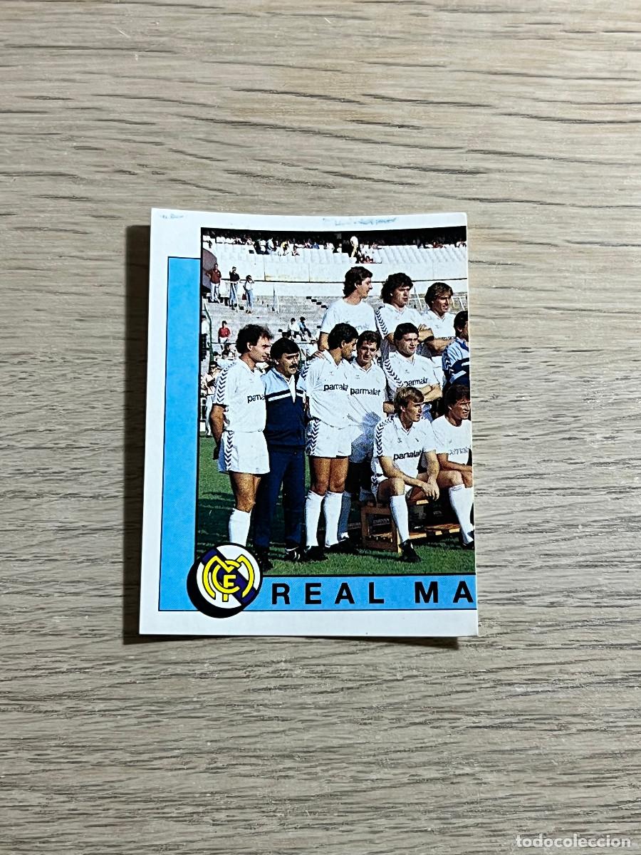 Cromos de f&uacute;tbol: 193 PLANTILLA ALINEACION REAL MADRID LIGA FUTBOL 88 PANINI NUNCA PEGADO SIN PEGAR 1988