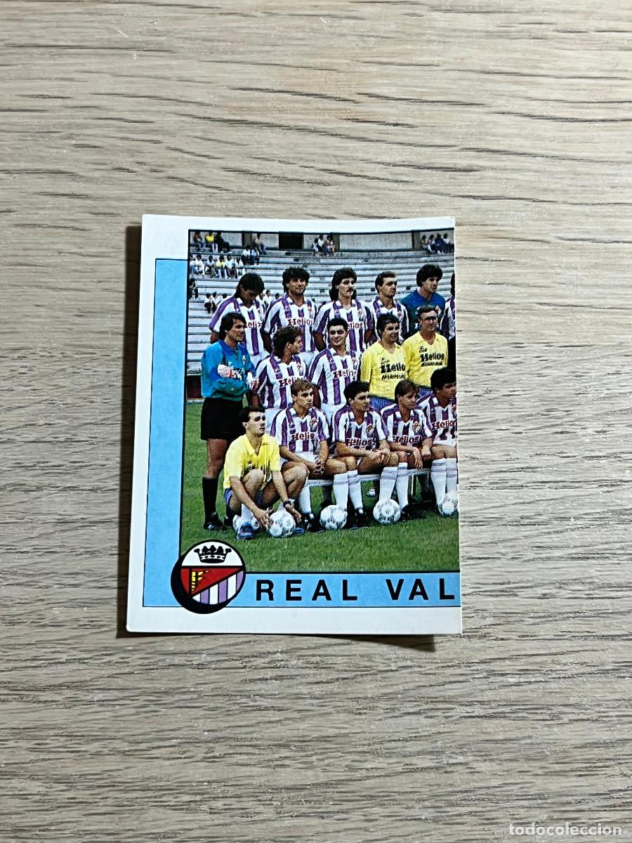 Cromos de f&uacute;tbol: 384 PLANTILLA ALINEACION VALLADOLID LIGA FUTBOL 88 PANINI NUNCA PEGADO SIN PEGAR 1988