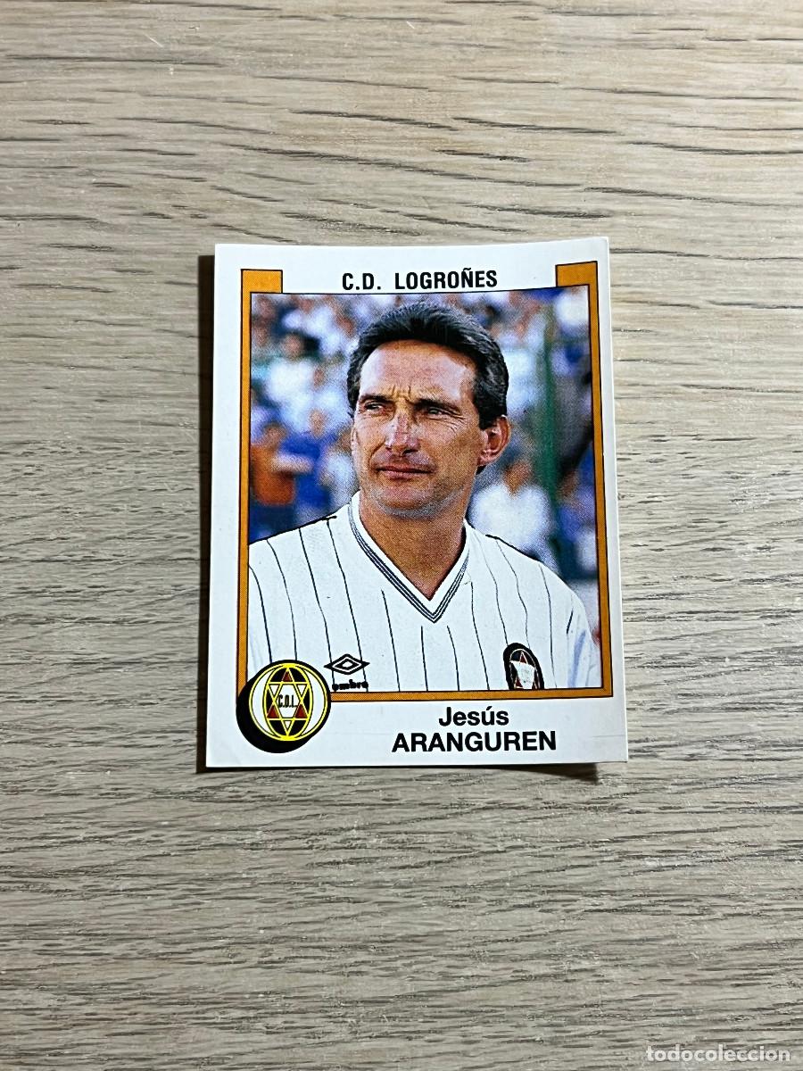 Cromos de f&uacute;tbol: 158 ARANGUREN LOGRO&Ntilde;ES LIGA FUTBOL 88 PANINI NUNCA PEGADO SIN PEGAR 1988