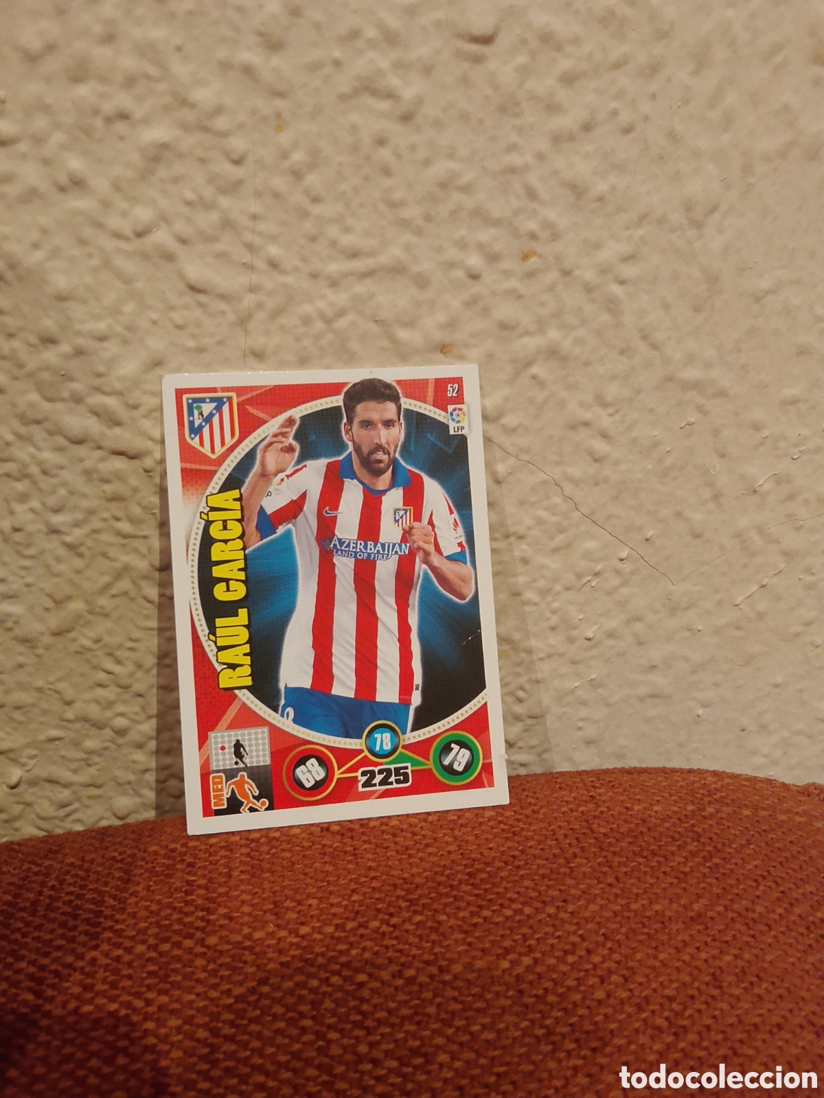 Cromos de f&uacute;tbol: Ra&uacute;l Garc&iacute;a atl&eacute;tico De Madrid 52 Adrenalyn XL 14-15