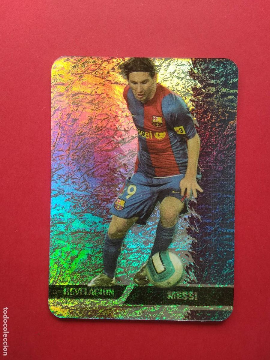 Cromos de f&uacute;tbol: MUNDICROMO MC LAS FICHAS DE LA LIGA 07 08 2007 2008 N&ordm; 542 MESSI BARCELONA JASPEADO