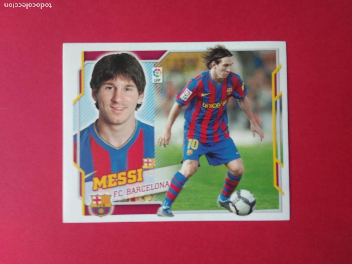Cromos de f&uacute;tbol: EDICIONES ESTE LIGA 10 11 2010 2011 CROMO NUNCA PEGADO MESSI FC BARCELONA N&ordm; 16
