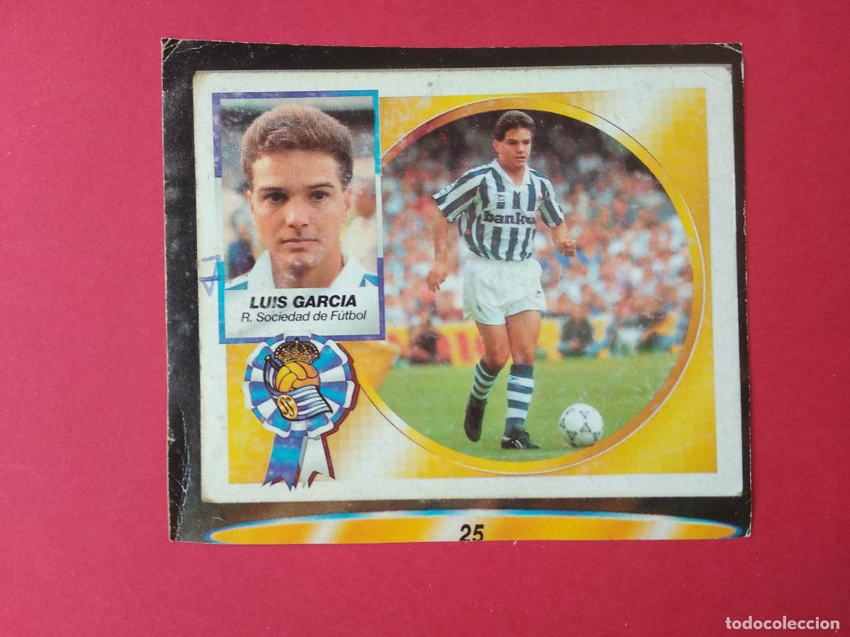 Cromos de f&uacute;tbol: EDICIONES ESTE LIGA 94 95 1994 1995 CROMO RECORTADO FICHAJE N&ordm; 25 LUIS GARCIA REAL SOCIEDAD VERSI