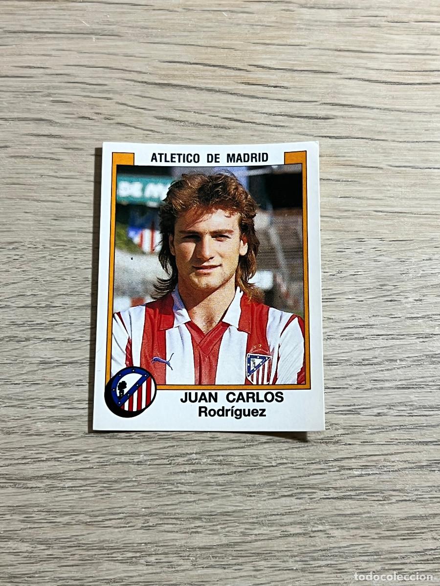 Cromos de f&uacute;tbol: 31 JUAN CARLOS ATLETICO DE MADRID LIGA FUTBOL 88 PANINI NUNCA PEGADO SIN PEGAR 1988