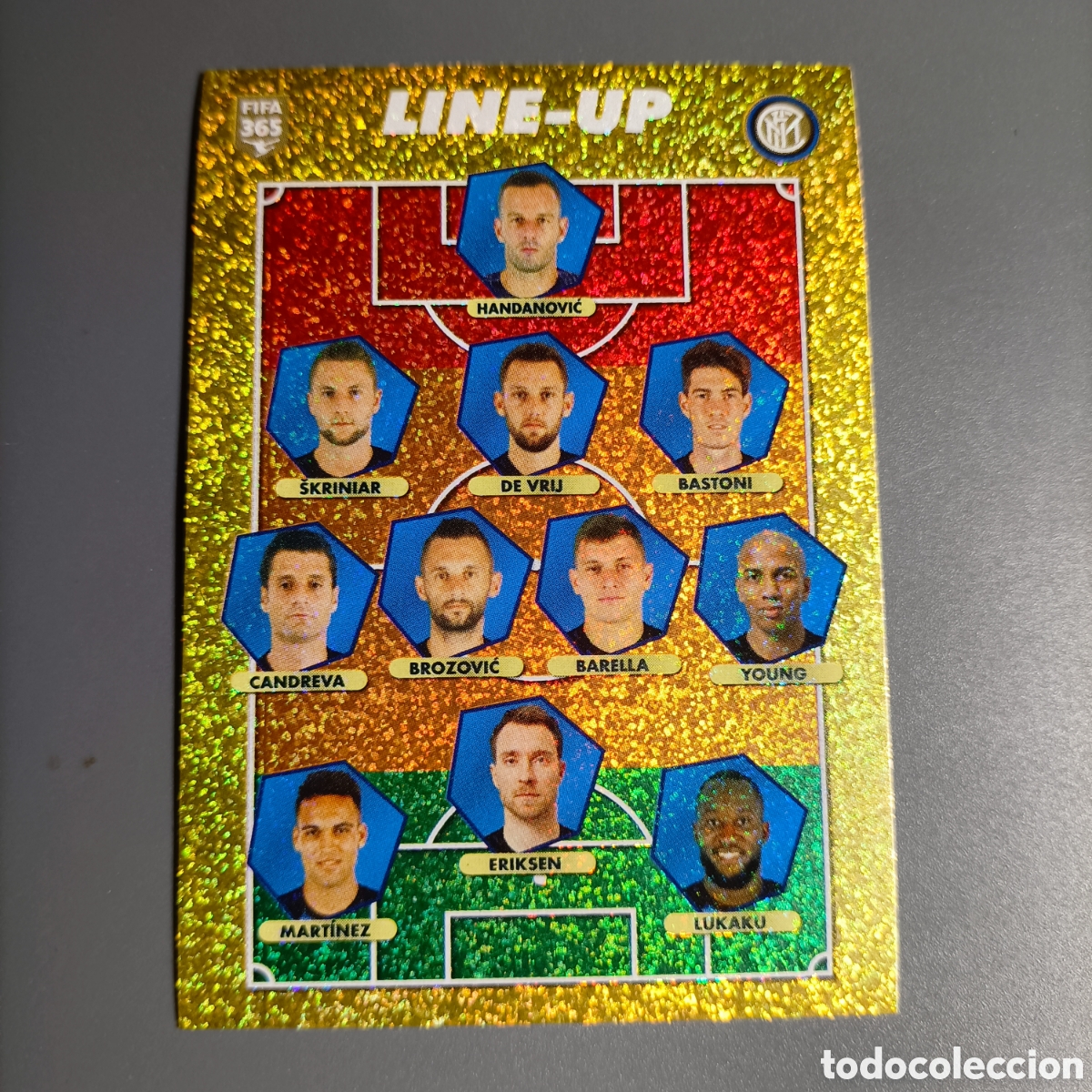 Cromos de f&uacute;tbol: STICKER PANINI ALBUM 2021. FIFA 365 (INTER MILANO) №224 LINE-UP