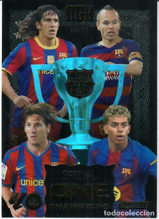 Cromos de f&uacute;tbol: TRADING CARD PANINI MEGACRACKS 26 27 - MGK SPECIAL ONE CHAMPIONS - BARCELONA