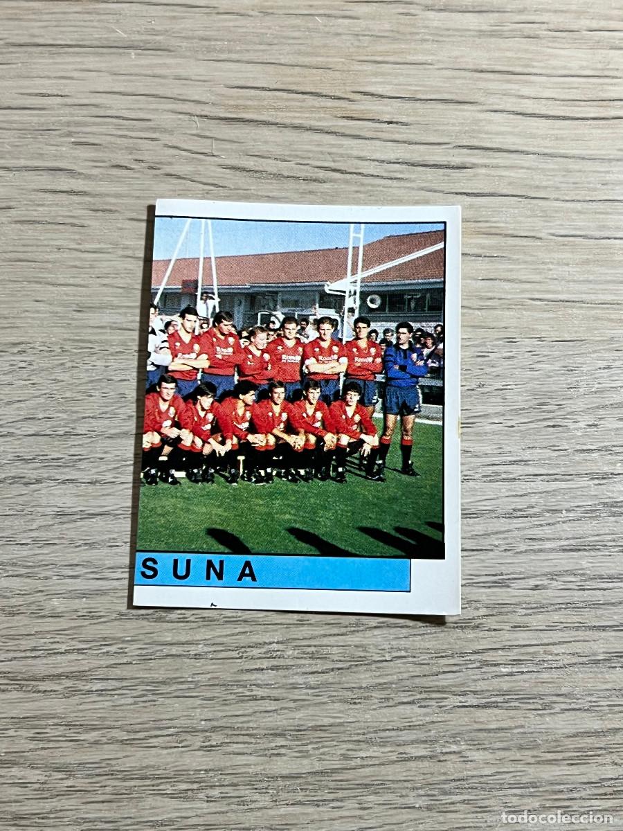 Cromos de f&uacute;tbol: 271 PLANTILLA ALINEACION OSASUNA LIGA FUTBOL 88 PANINI NUNCA PEGADO SIN PEGAR 1988