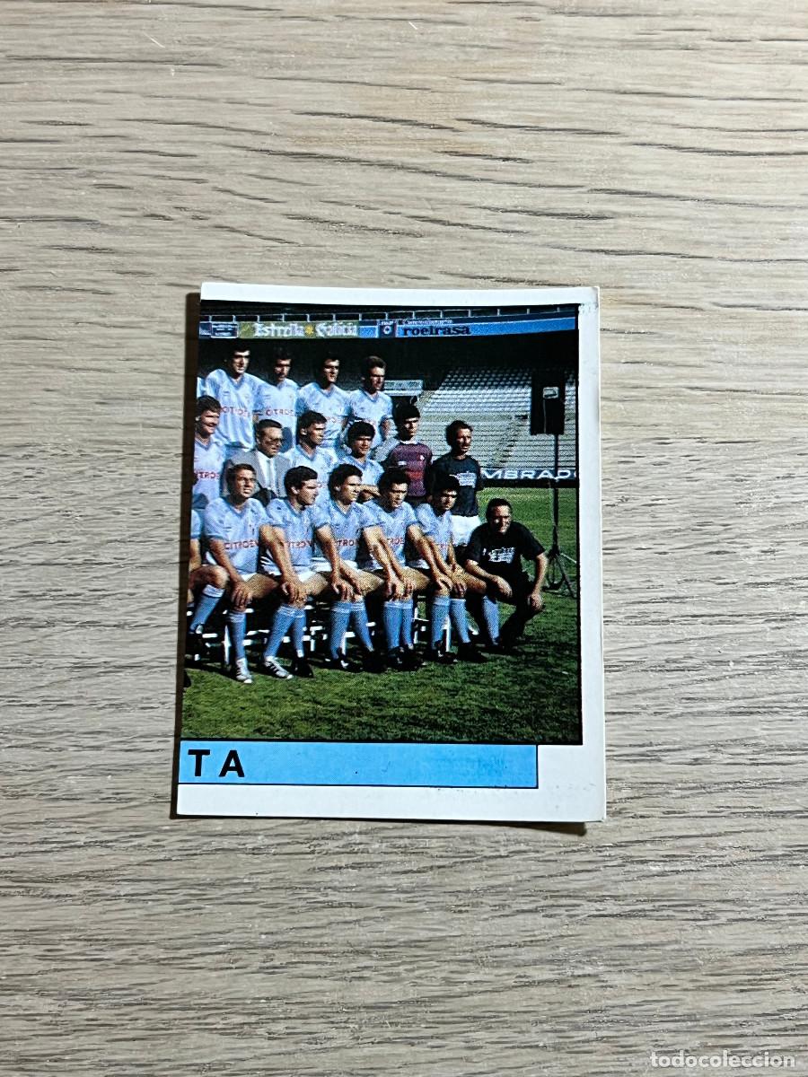 Cromos de f&uacute;tbol: 118 PLANTILLA ALINEACION CELTA LIGA FUTBOL 88 PANINI NUNCA PEGADO SIN PEGAR 1988