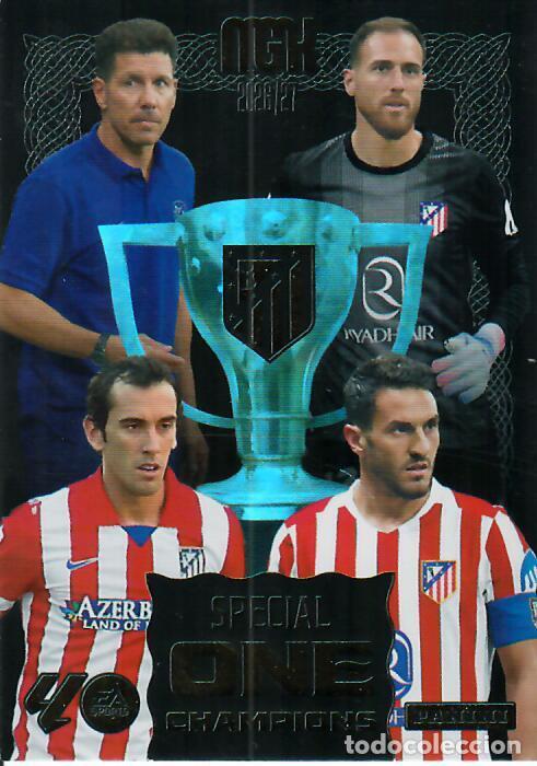 Cromos de f&uacute;tbol: TRADING CARD PANINI MEGACRACKS 26 27 - MGK SPECIAL ONE CHAMPIONS - ATL&Eacute;TICO MADRID