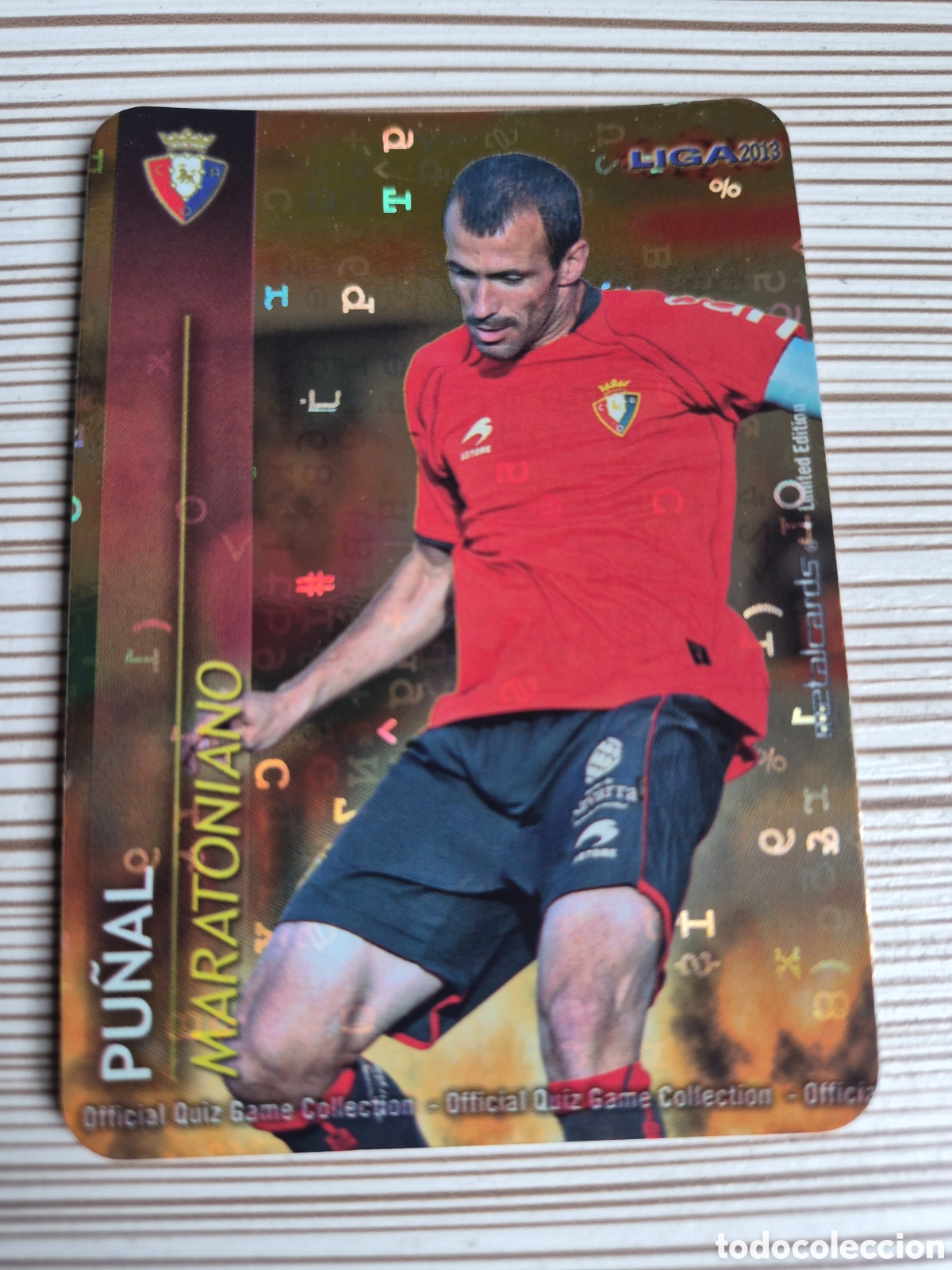 Cromos de f&uacute;tbol: Mundicromo 2012 2013 Pu&ntilde;al Maratoniano Fondo Letras