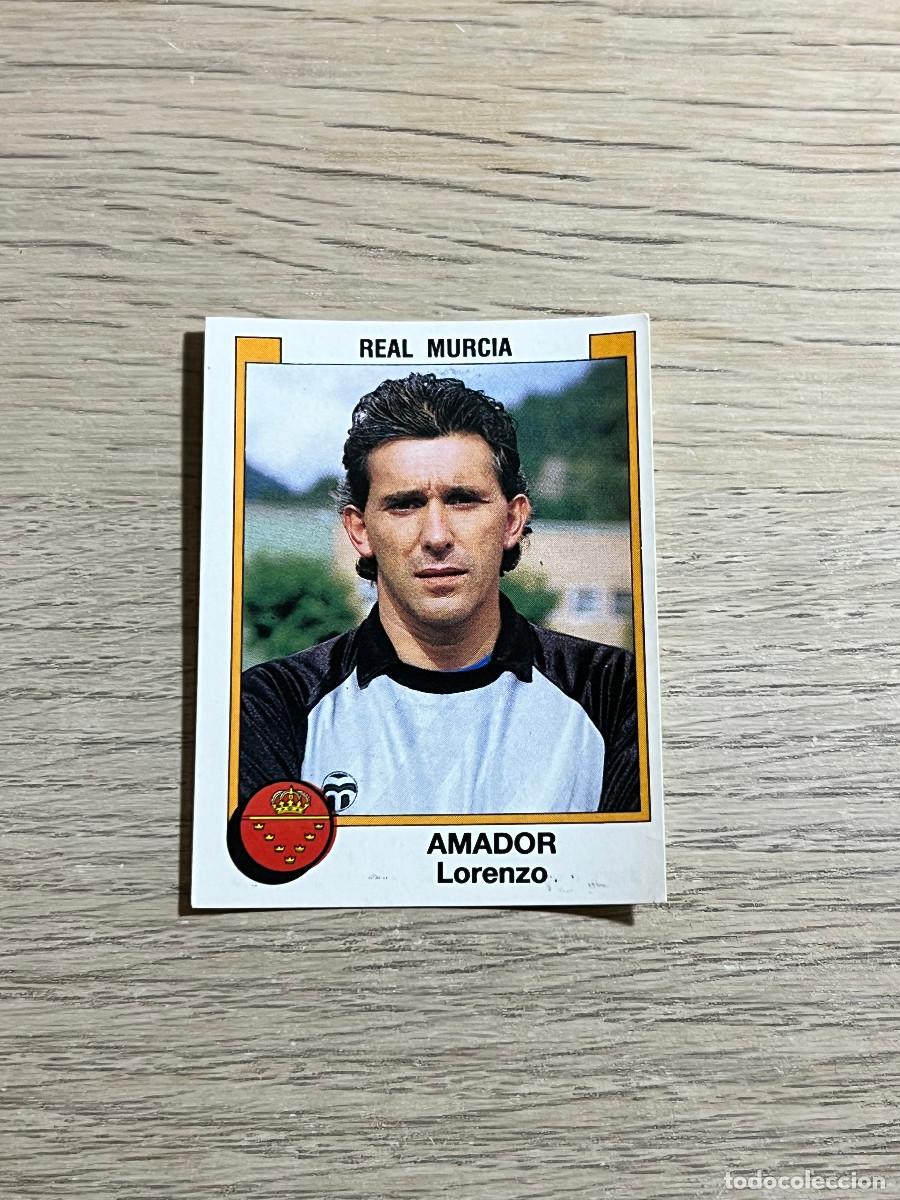 Cromos de f&uacute;tbol: 236 AMADOR MURCIA LIGA FUTBOL 88 PANINI NUNCA PEGADO SIN PEGAR 1988