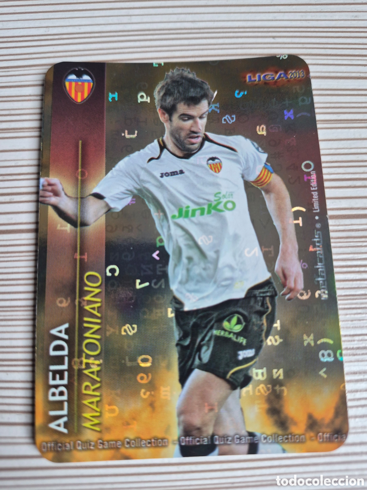 Cromos de f&uacute;tbol: Mundicromo 2012 2013 Albelda Maratoniano Fondo Letras