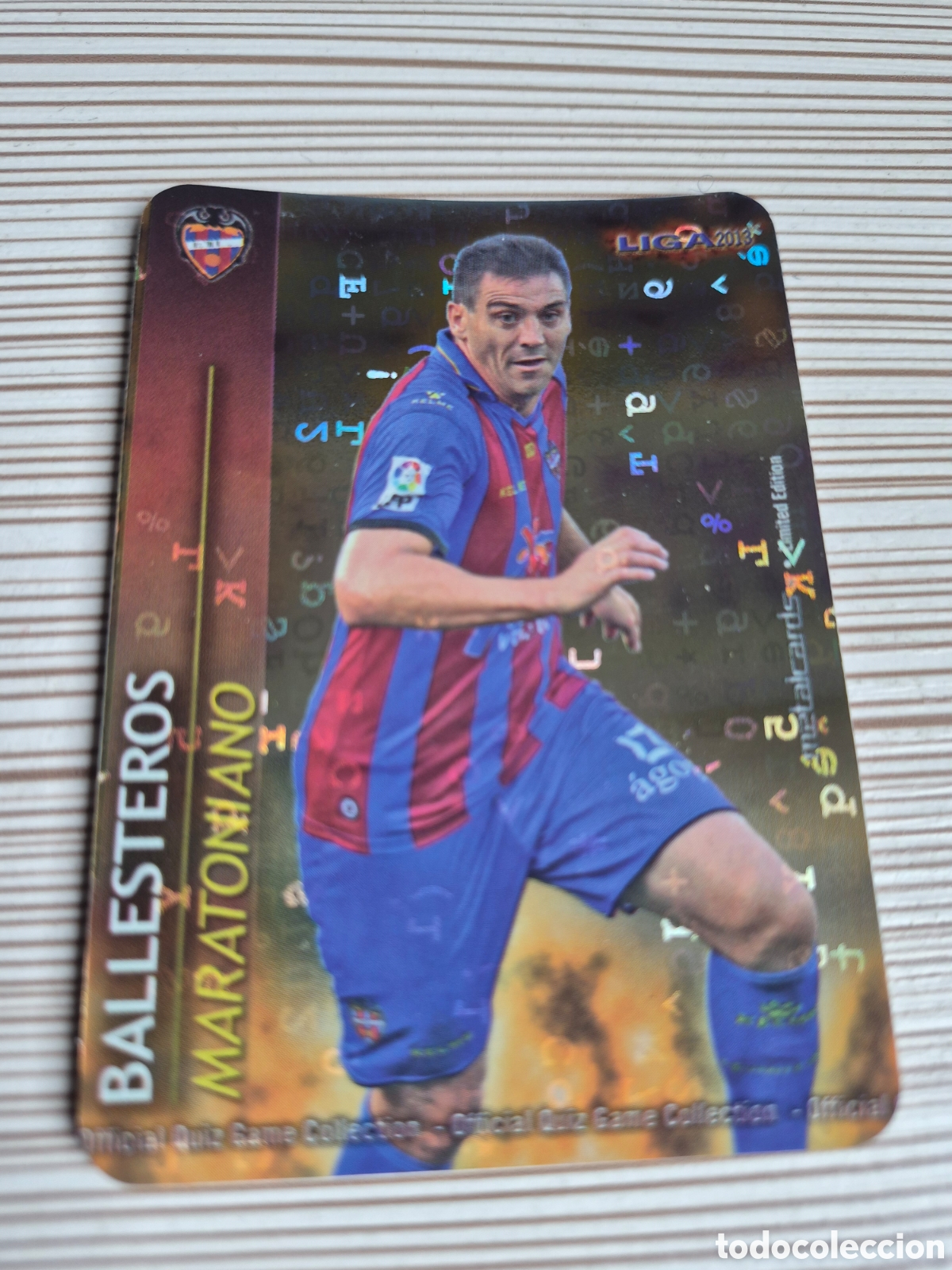 Cromos de f&uacute;tbol: Mundicromo 2012 2013 Ballesteros Maratoniano Fondo Letras