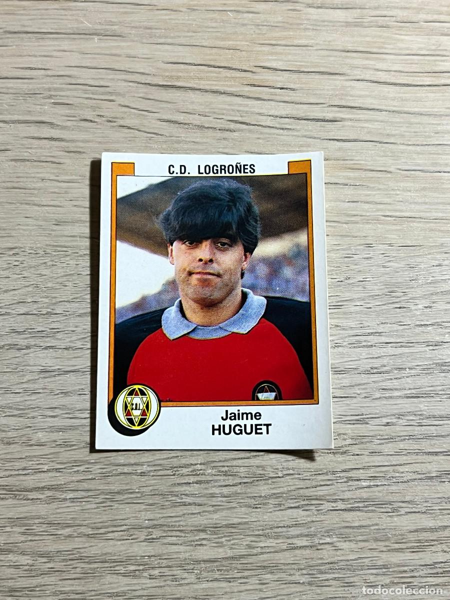 Cromos de f&uacute;tbol: 159 HUGUET LOGRO&Ntilde;ES LIGA FUTBOL 88 PANINI NUNCA PEGADO SIN PEGAR 1988
