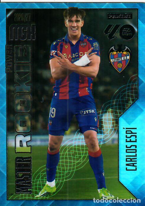 Cromos de f&uacute;tbol: TRADING CARD PANINI MEGACRACKS 26 27 - MGK MASTER ROOKIE POWER - CARLOS ESP&Iacute; - LEVANTE