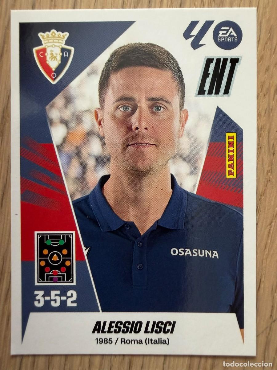 Cromos de f&uacute;tbol: 2 ALESSIO LISCI ENTRENADOR OSASUNA 25 26 2025 2026 LIGA EA SPORTS COLECCIONES ESTE SIN PEGAR STICKER
