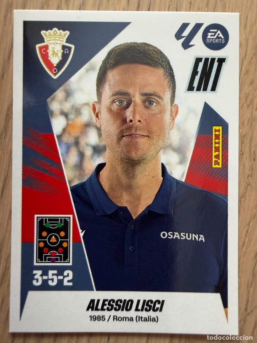 Cromos de f&uacute;tbol: 2 ALESSIO LISCI ENTRENADOR OSASUNA 25 26 2025 2026 LIGA EA SPORTS COLECCIONES ESTE SIN PEGAR STICKER