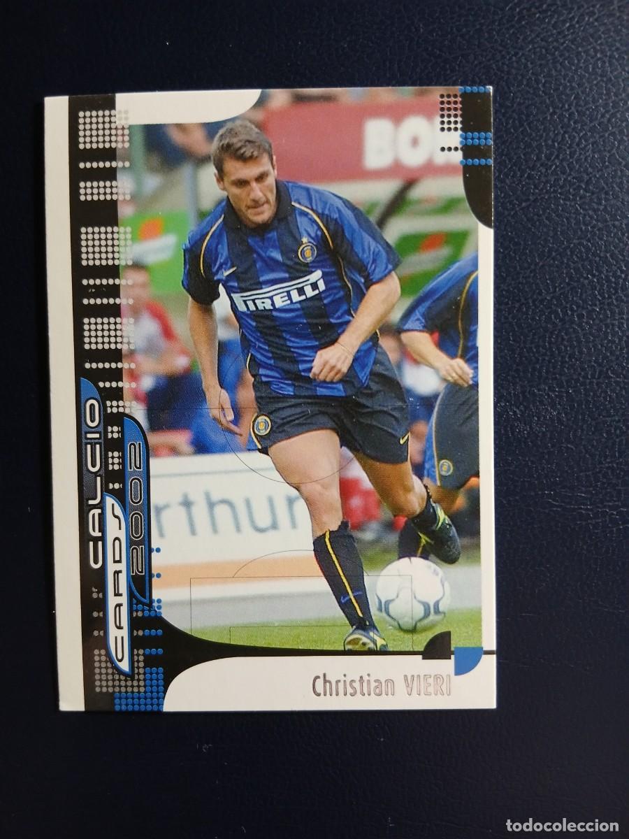 Cromos de f&uacute;tbol: 42 Christian Vieri - Inter Milan - Calcio Cards 2002 - Panini - Calciatori 01 02