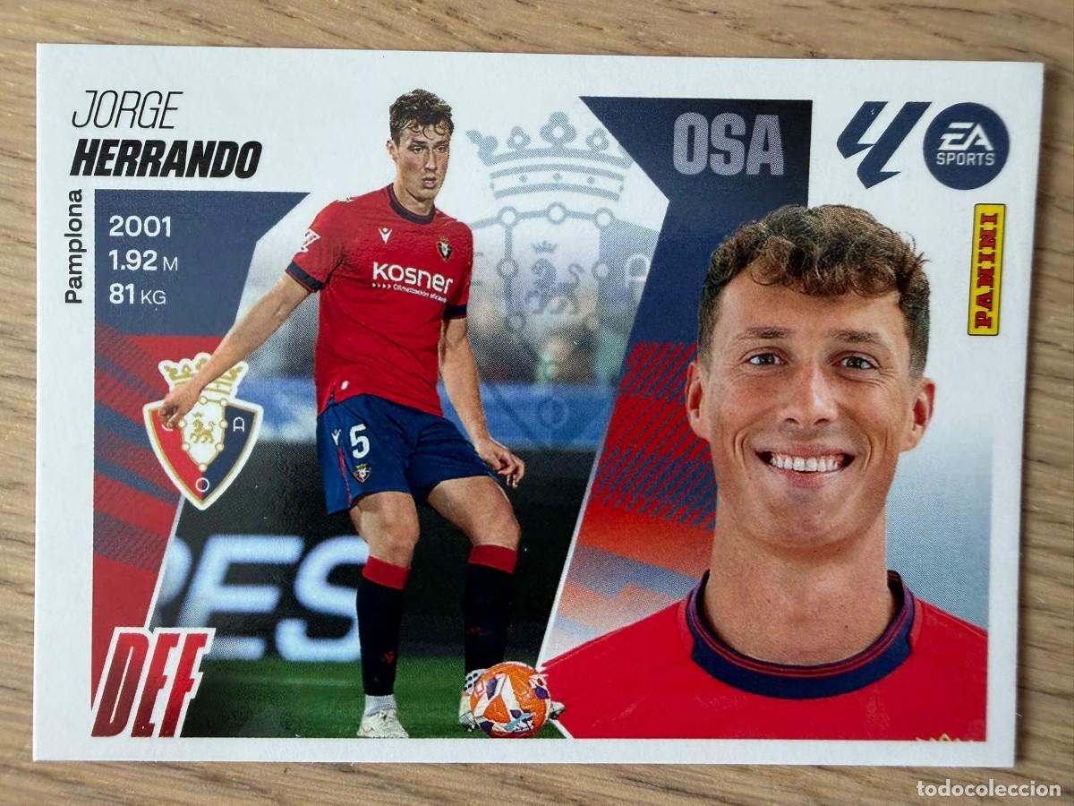 Cromos de f&uacute;tbol: 8 HERRANDO OSASUNA 25 26 2025 2026 LIGA EA SPORTS COLECCIONES ESTE SIN PEGAR STICKER