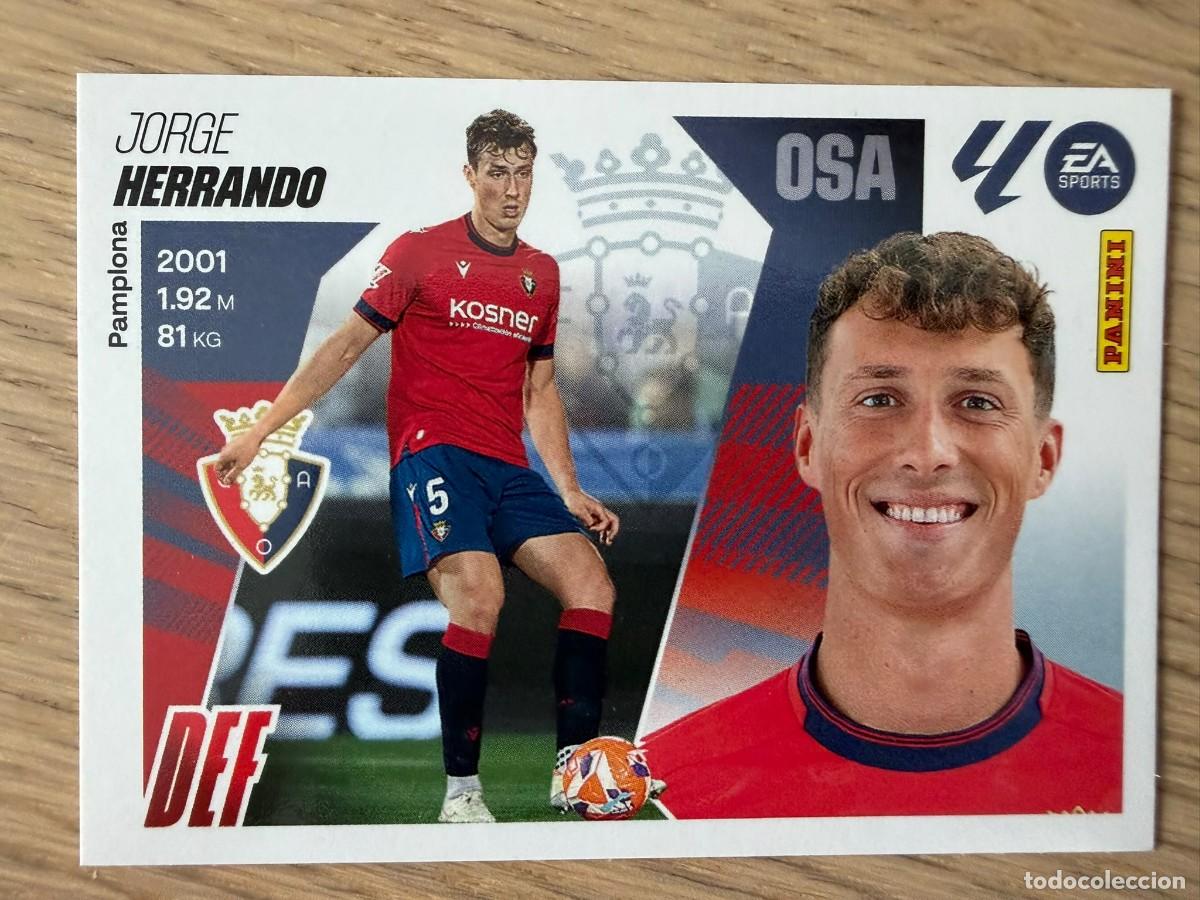 Cromos de f&uacute;tbol: 8 HERRANDO OSASUNA 25 26 2025 2026 LIGA EA SPORTS COLECCIONES ESTE SIN PEGAR STICKER