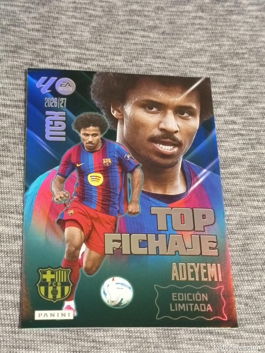 Fu&szlig;ball-Sticker: MEGACRACKS 26 27 ADEYEMI TOP FICHAJE EDICION LIMITADA de la revista jugon nuevo