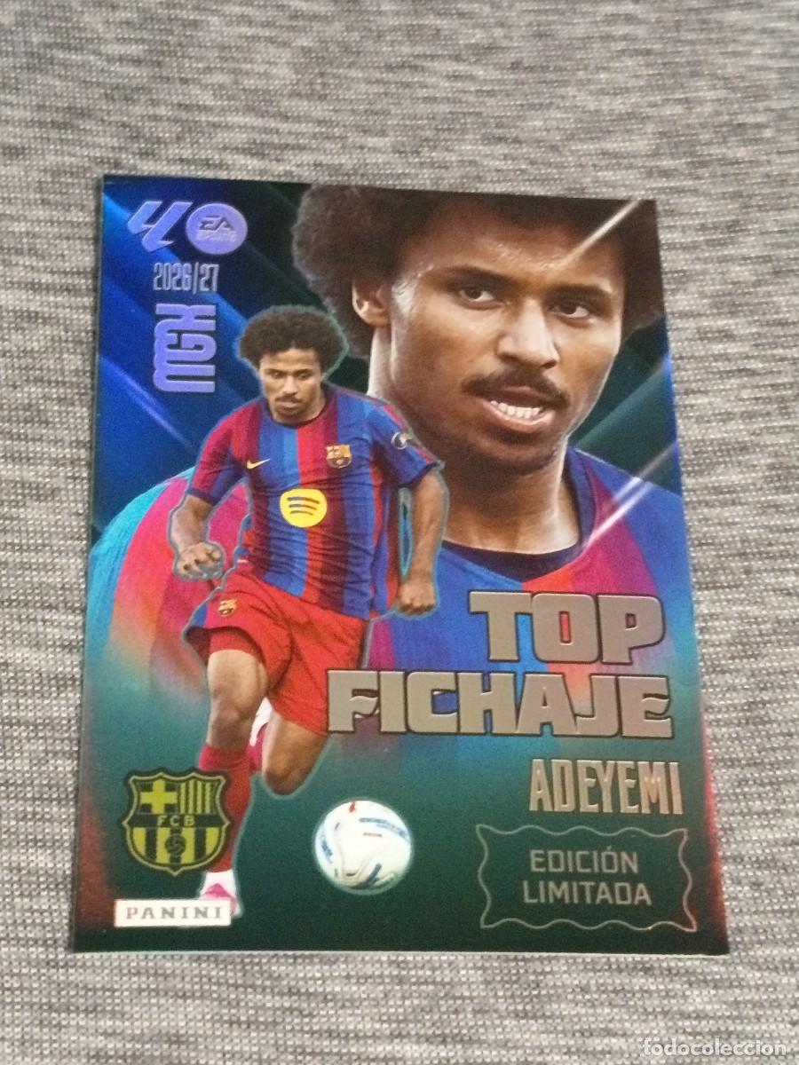 Fu&szlig;ball-Sticker: MEGACRACKS 26 27 ADEYEMI TOP FICHAJE EDICION LIMITADA de la revista jugon nuevo