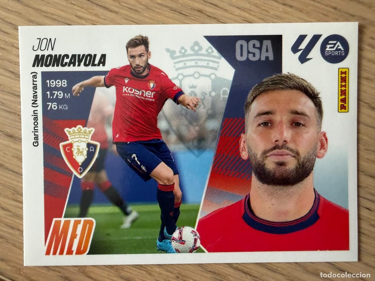 Fu&szlig;ball-Sticker: 11 MONCAYOLA OSASUNA 25 26 2025 2026 LIGA EA SPORTS COLECCIONES ESTE SIN PEGAR STICKER