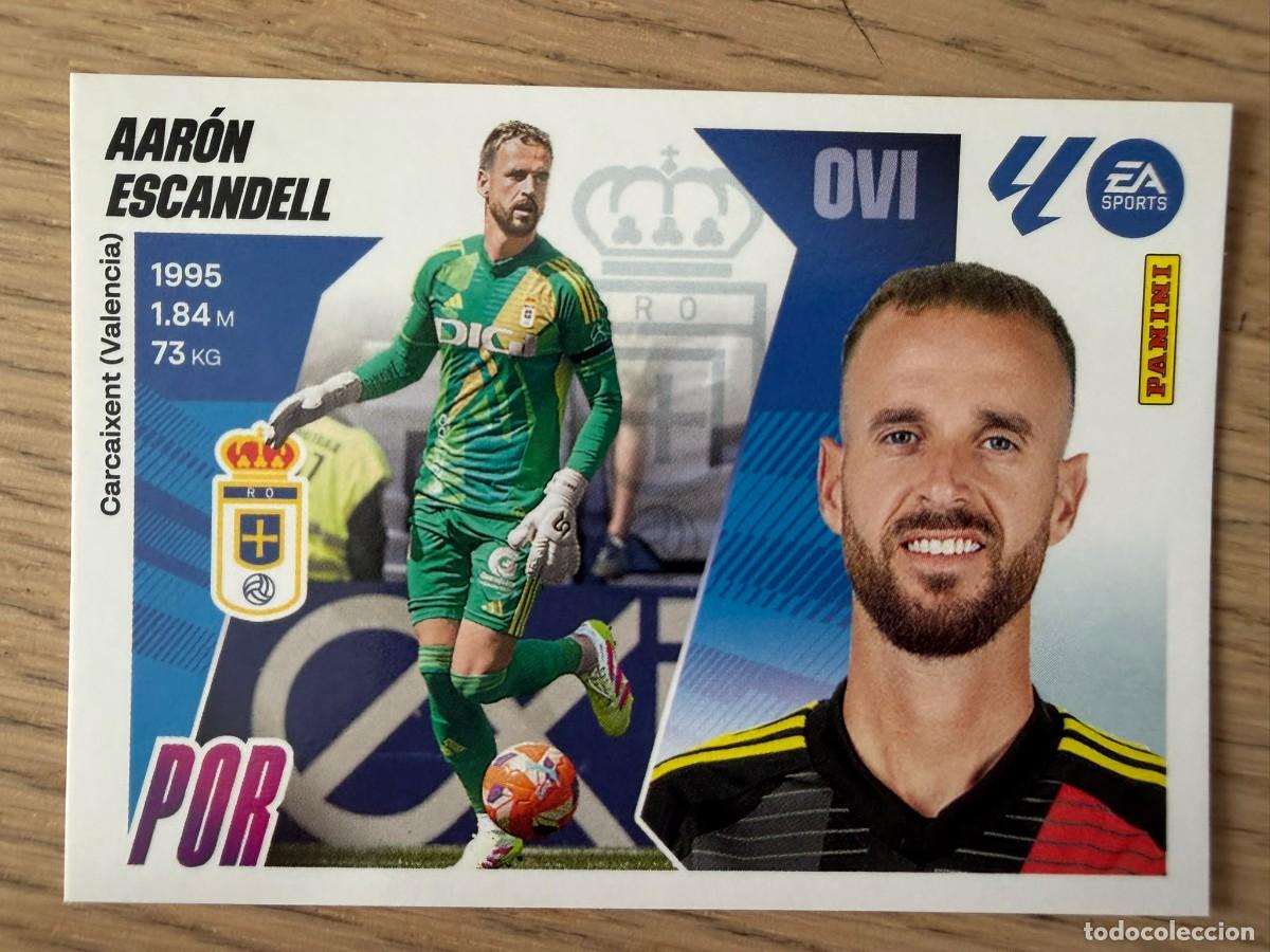 Cromos de f&uacute;tbol: 3 AARON ESCANDELL REAL OVIEDO 25 26 2025 2026 LIGA EA SPORTS COLECCIONES ESTE SIN PEGAR STICKER
