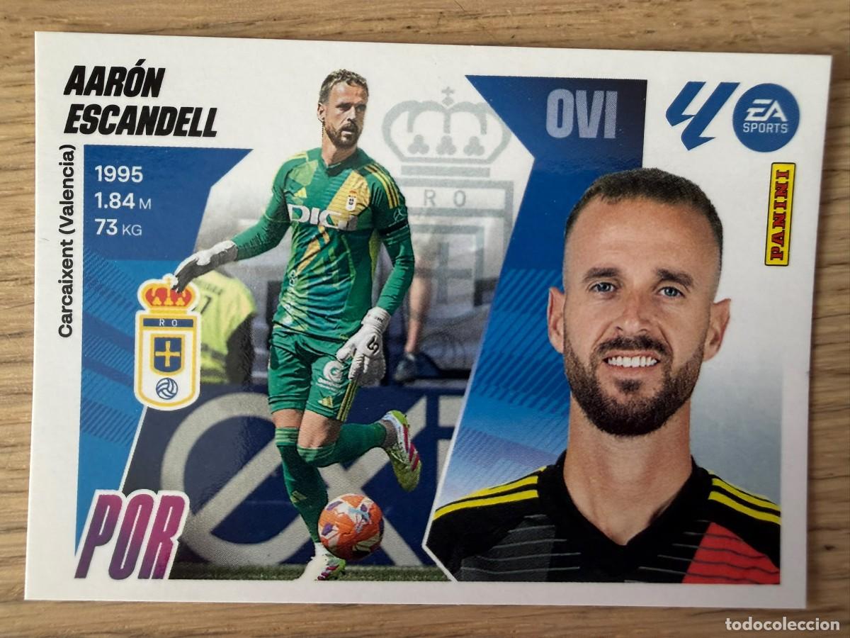 Cromos de f&uacute;tbol: 3 AARON ESCANDELL REAL OVIEDO 25 26 2025 2026 LIGA EA SPORTS COLECCIONES ESTE SIN PEGAR STICKER