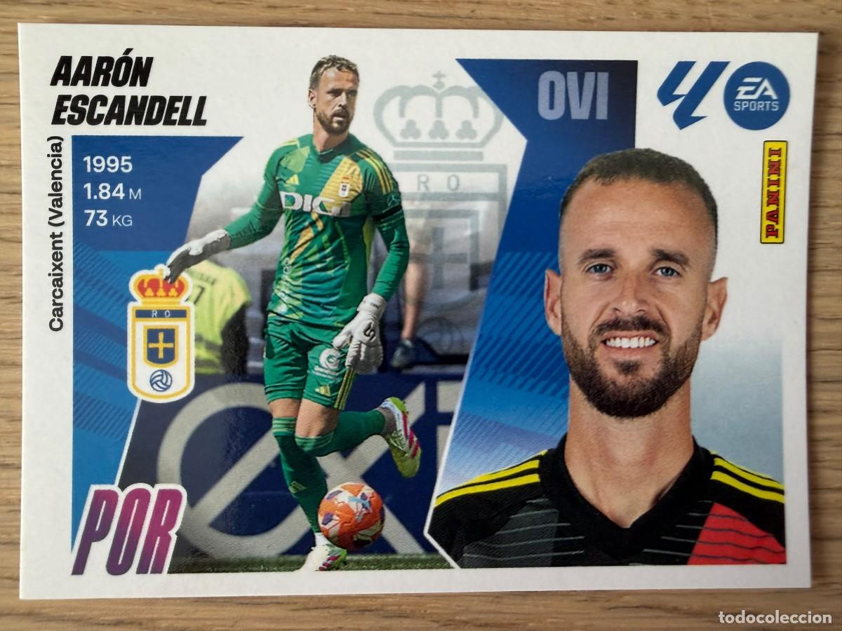 Cromos de f&uacute;tbol: 3 AARON ESCANDELL REAL OVIEDO 25 26 2025 2026 LIGA EA SPORTS COLECCIONES ESTE SIN PEGAR STICKER