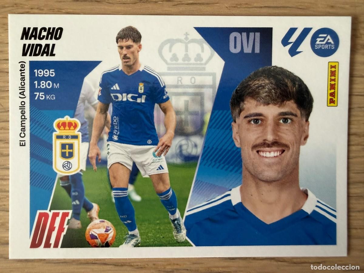 Cromos de f&uacute;tbol: 5 NACHO VIDAL REAL OVIEDO 25 26 2025 2026 LIGA EA SPORTS COLECCIONES ESTE SIN PEGAR STICKER