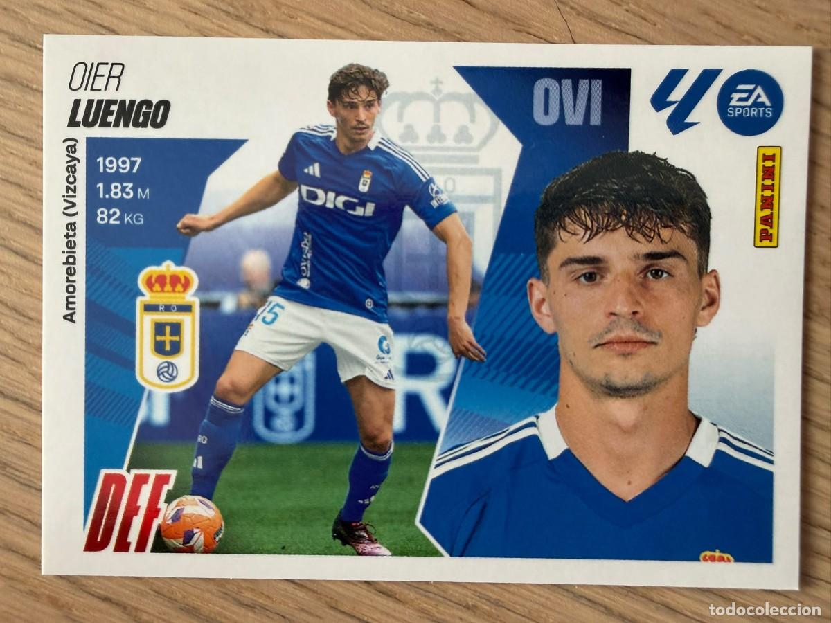 Cromos de f&uacute;tbol: 7 LUENGO REAL OVIEDO 25 26 2025 2026 LIGA EA SPORTS COLECCIONES ESTE SIN PEGAR STICKER