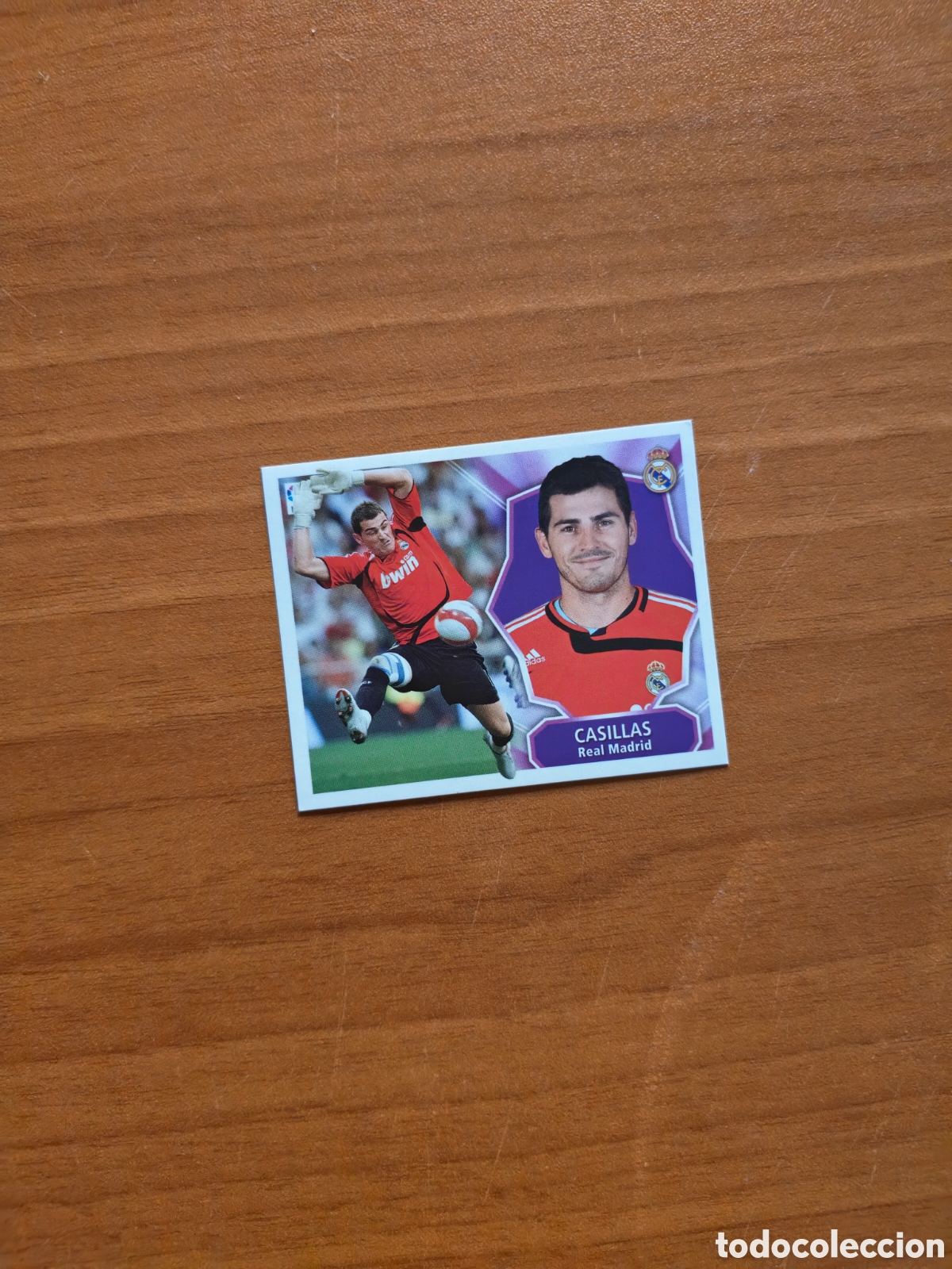 Cromos de f&uacute;tbol: Cromo de f&uacute;tbol Iker Casillas Real Madrid Liga Este 2008/09