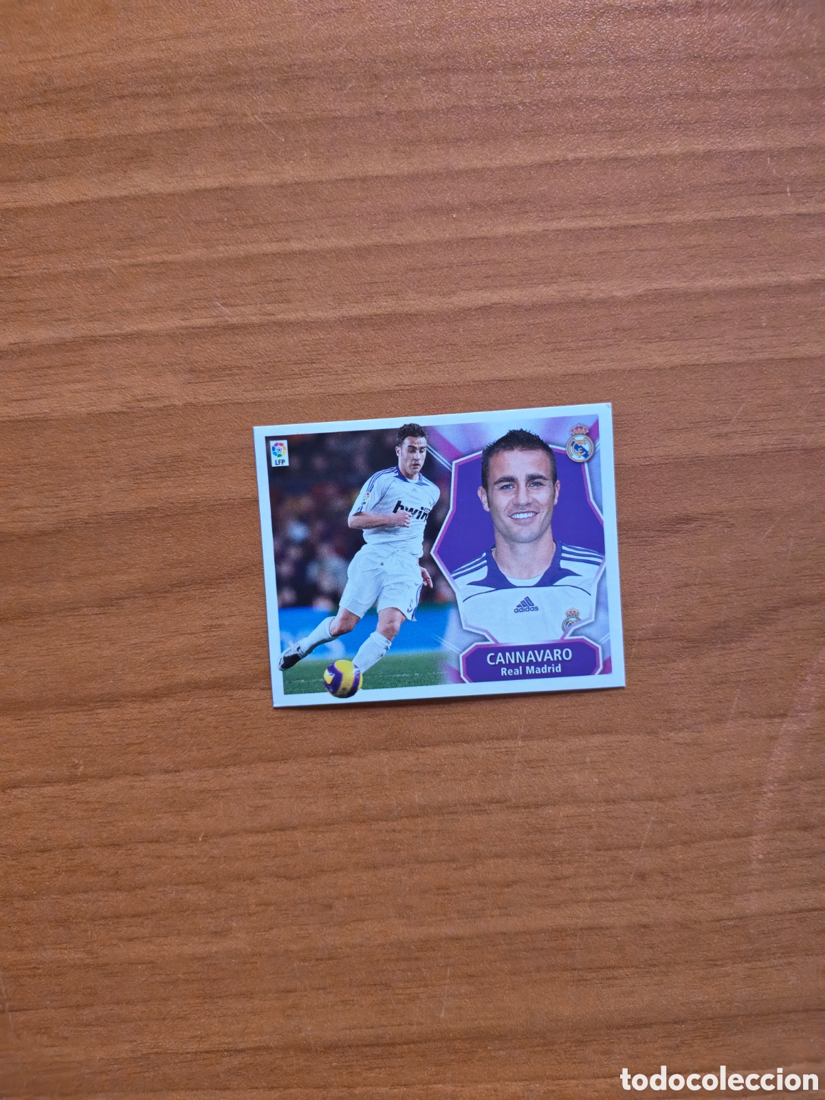 Cromos de f&uacute;tbol: Cromo De F&uacute;tbol Cannavaro Real Madrid Liga Este 2008/09